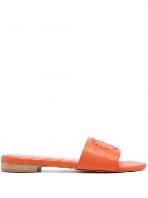 Sandaletter med broderi Twinset orange