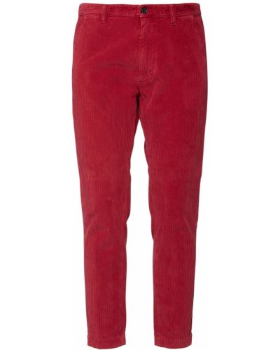 Pantaloni de catifea cord Dsquared2 roșu