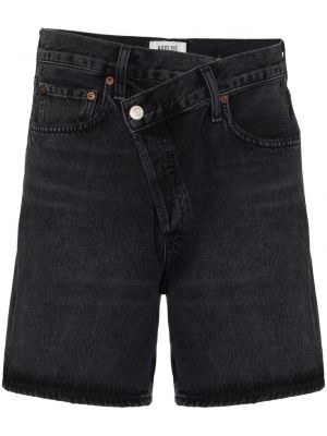Jeans shorts Agolde schwarz