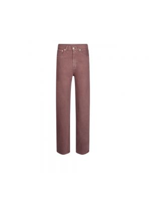 High waist straight jeans mit taschen Laurence Bras pink