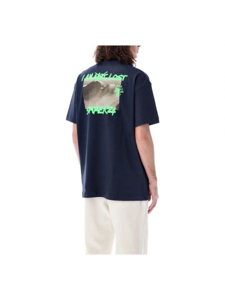 T-shirt mit rundem ausschnitt Palm Angels blau