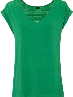 Кружевная рубашка Bodyflirt зеленая
