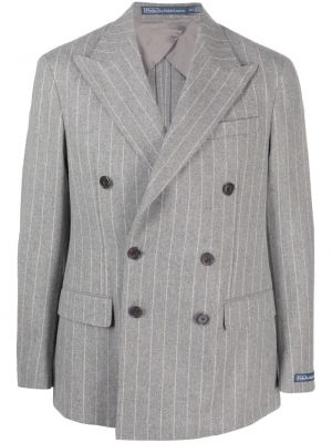 Cardigan brodé à boutons en laine Polo Ralph Lauren bleu