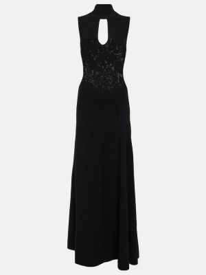 Robe longue Victoria Beckham noir