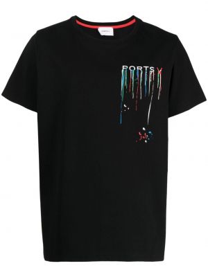 T-shirt con stampa Ports V nero