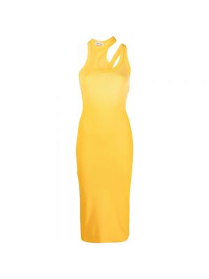 Sukienka długa bawełniana Cotton Citizen Żółta