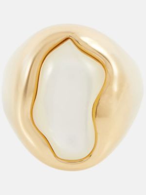 Prsteň s perlami Chloã© zlatá