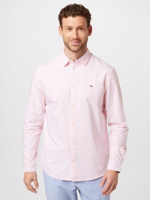 Klasična traper košulja Tommy Hilfiger ružičasta