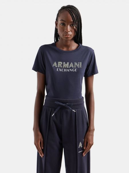 Marškinėliai Armani mėlyna