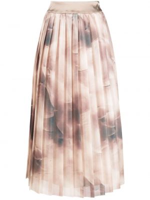Plisované midi sukně Peserico béžové