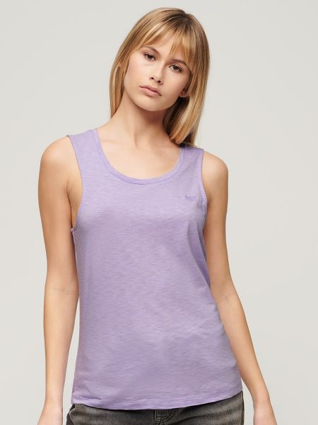 Camiseta sin mangas Superdry violeta