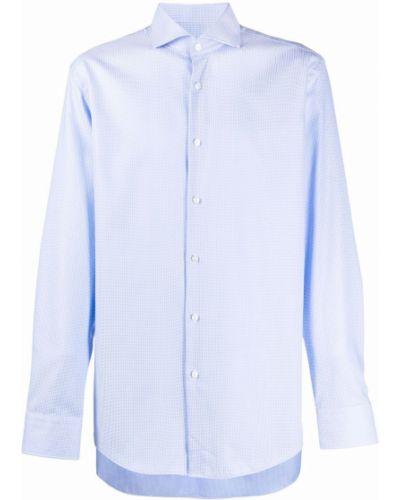 Camisa con estampado Hugo azul