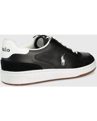 Шкіряні кросівки Polo Ralph Lauren чорні
