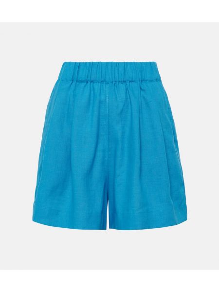 Linned bermudashorts Asceno blå