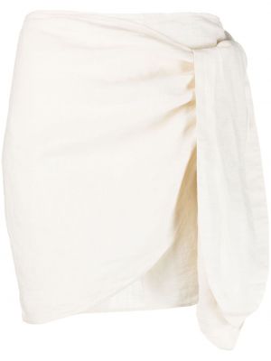 Lněné sukně Manebi bílé