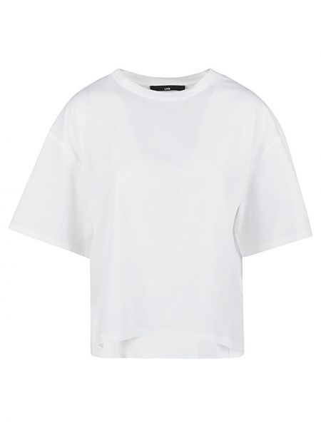 T-shirt di cotone oversize Liviana Conti bianco