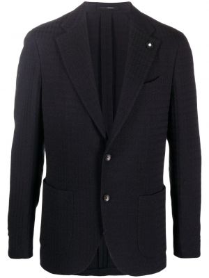 Montert lang blazer Lardini blå