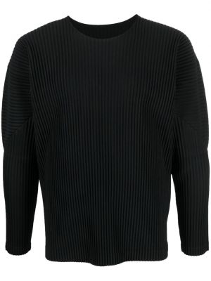 Sweatshirt mit plisseefalten Homme Plissé Issey Miyake schwarz