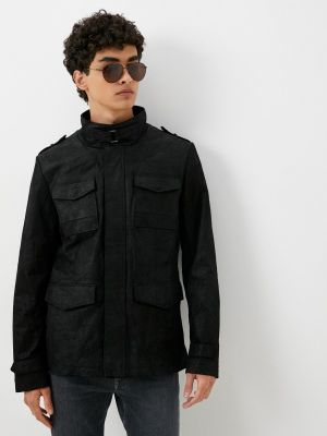 Кожаная куртка Urban Fashion For Men черная