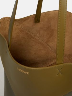 Bőr bevásárlótáska Loewe zöld