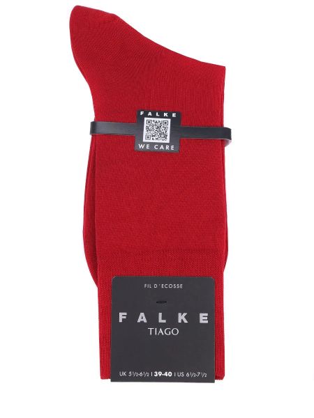 Хлопковые носки Falke красные