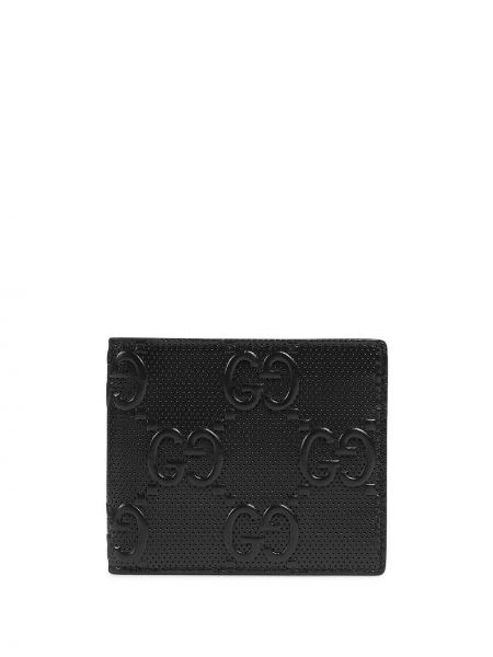 Bőr pénztárca Gucci - fekete