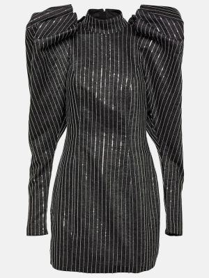 Mini vestido de algodón Rotate Birger Christensen negro