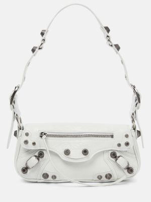 Sac en cuir en cuir Balenciaga blanc