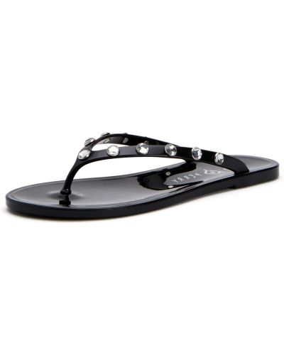 Caurspīdīgs sandales Katy Perry melns