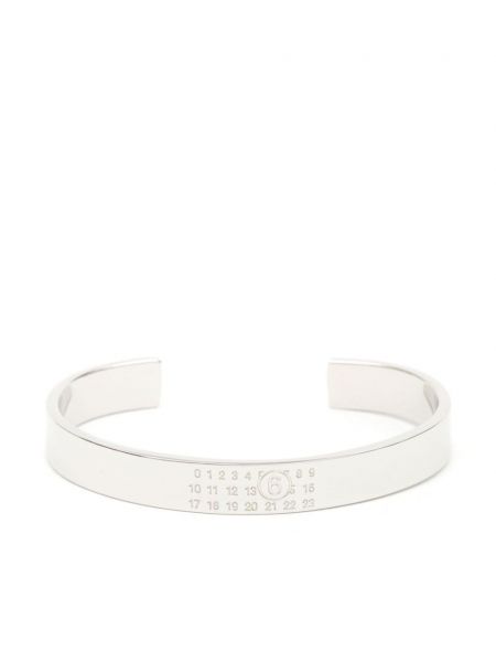 Bracelet en argent Mm6 Maison Margiela argenté