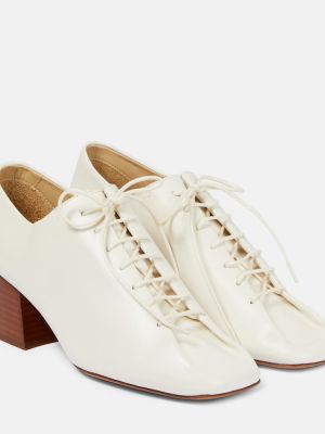 Bőr derby cipő Lemaire fehér