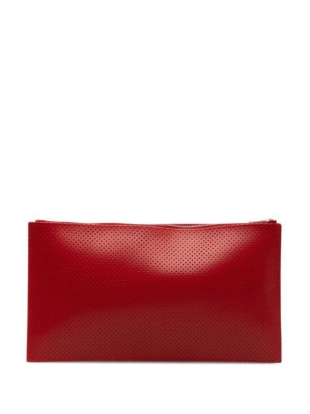 Dabīgās ādas clutch somiņa Christian Dior Pre-owned sarkans
