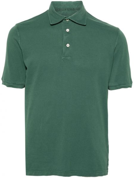Kokvilnas polo krekls Fedeli zaļš