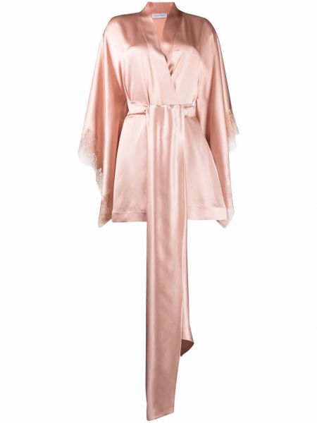 Φλοράλ φόρεμα Carine Gilson ροζ