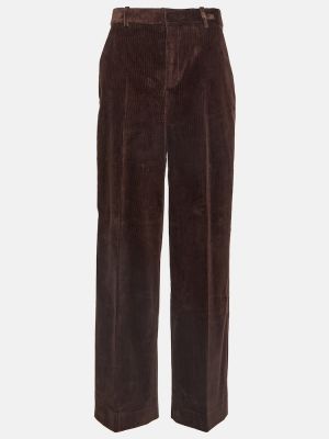 Pantalones rectos de pana Frame marrón