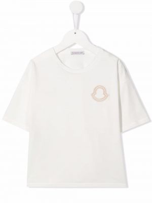 T-skjorte for jenter Moncler Enfant hvit