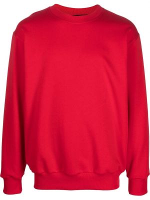 Sweatshirt aus baumwoll mit rundem ausschnitt Styland rot