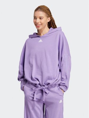 Bluză oversize cu croială lejeră Adidas violet