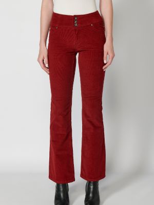 Jeans a zampa Koroshi rosso