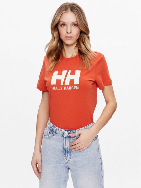 Оранжевая футболка Helly Hansen