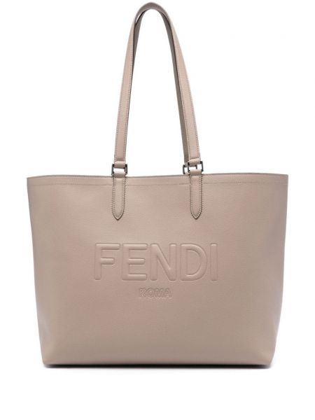 Kožená nákupná taška Fendi