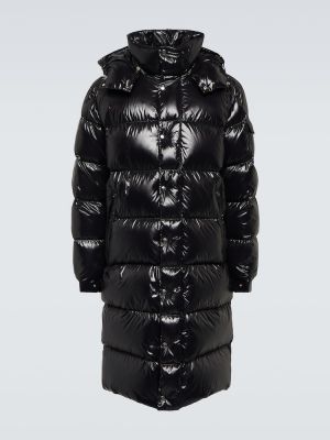 Černý péřový kabát Moncler