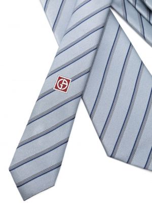 Cravate en soie à carreaux Giorgio Armani