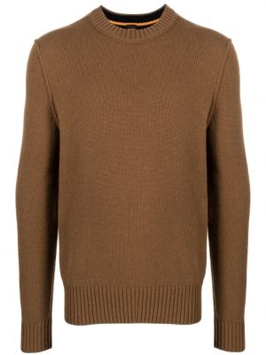 Maglione ricamata Boss marrone