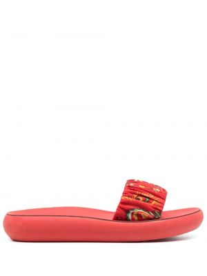Papuci cu imagine Ancient Greek Sandals roșu