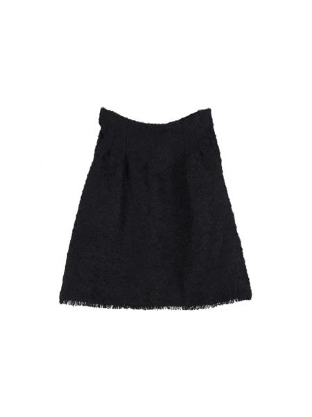 Spódnica wełniana retro Dior Vintage czarna