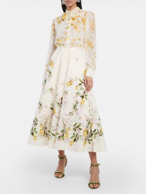 Pamučna midi suknja s printom Giambattista Valli