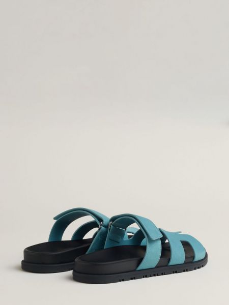 Wildleder sandale Hermès Pre-owned blau