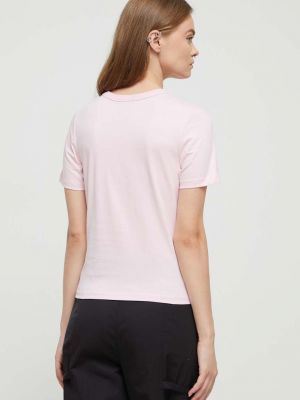 Bavlněné tričko Juicy Couture růžové