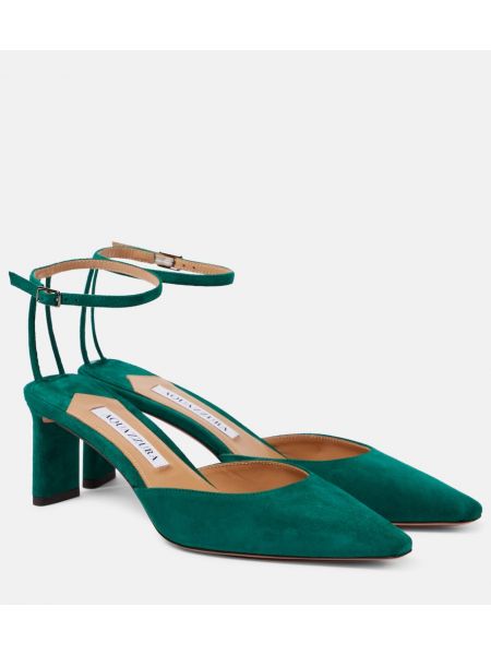 Ruskind pumps Aquazzura grøn